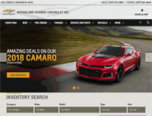 Tablet Screenshot of mcfarlandmurraychevrolet.com